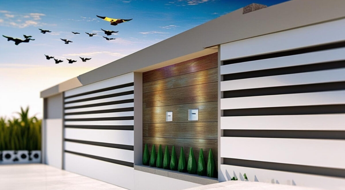 Fachada de Muro Simples e Barato