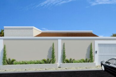 20 Ideias de Fachada de Muro Simples e Barato para Inspirar