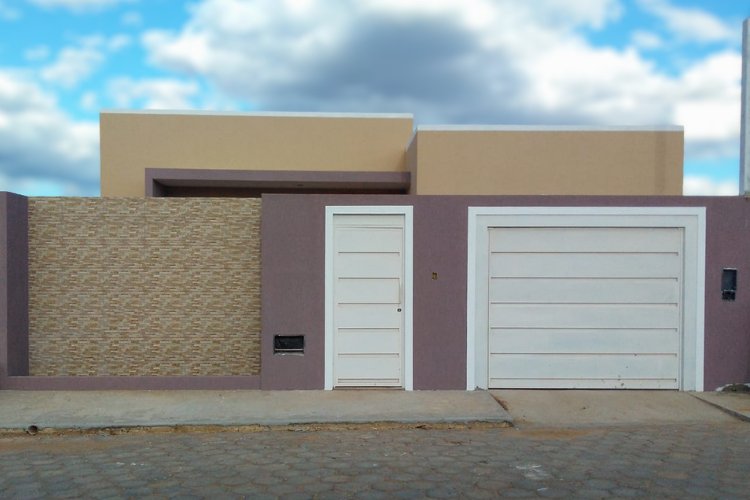Muro barato com textura rústica