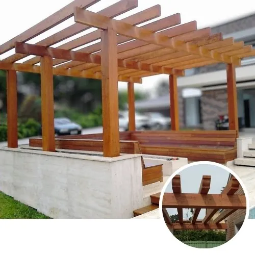 pergolado de madeira camaru