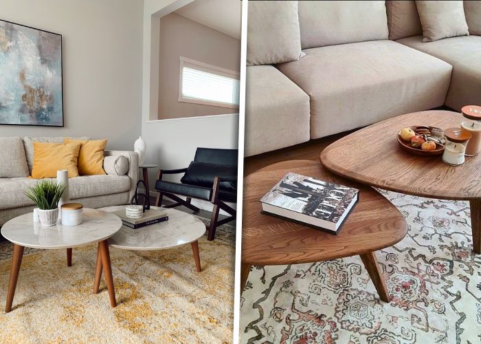 Ideias de mesinha de centro decorada para sala de estar com toque elegante e aconchegante