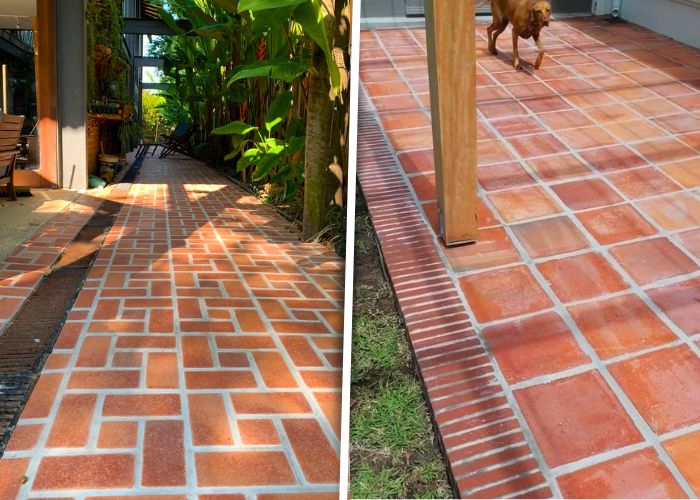 Modelos de pisos rústicos para quintal que criam um visual aconchegante