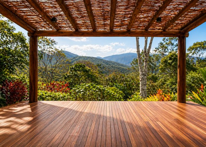 pisos rústicos na área externa