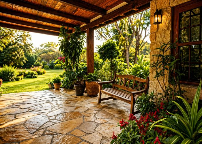 pisos rústicos para área externa