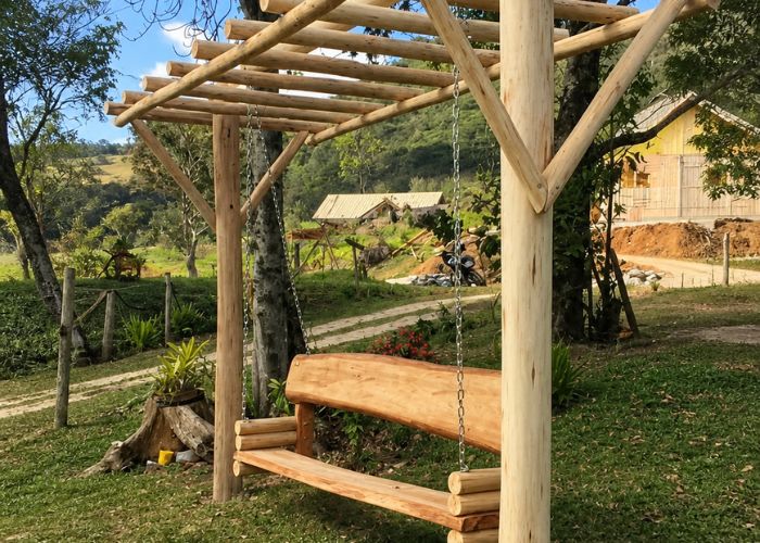 Estilo rústico com madeira