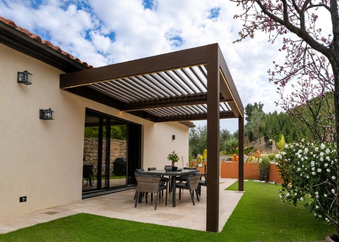 pergolado feito com concreto