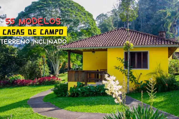 Casas de Campo espetaculares em terreno inclinado