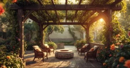 Como Transformar Seu Espaço com Pergolado de Madeira com Plantas